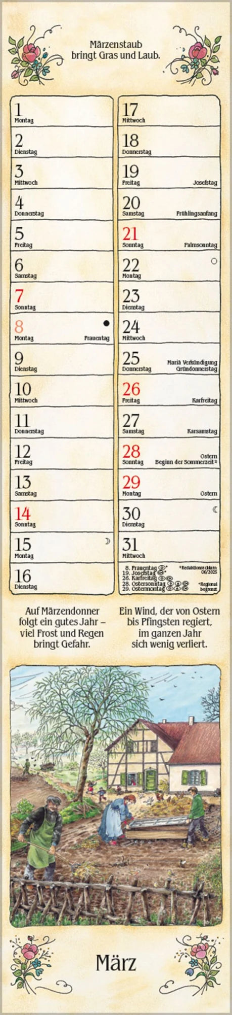 Bauernkalender Langplaner 2027 – Ansicht