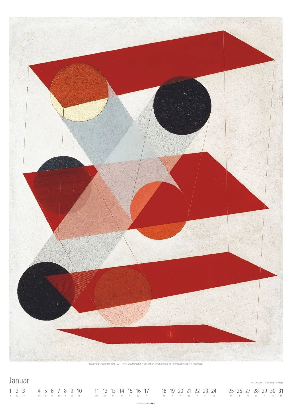 Bauhaus Kalender 2027 – Ansicht