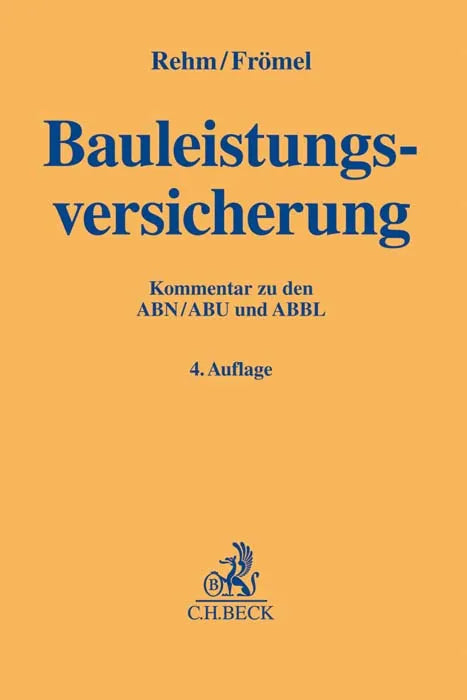 Buchcover von 'Bauleistungsversicherung' - Gebundene Ausgabe von Rolf Rehm