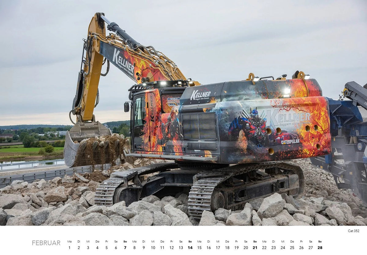 Baumaschinen Kalender 2027 – Ansicht