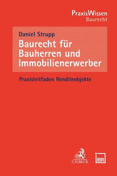 Buchcover von 'Baurecht für Bauherren und Immobilienerwerber' - Taschenbuch von Daniel Strupp