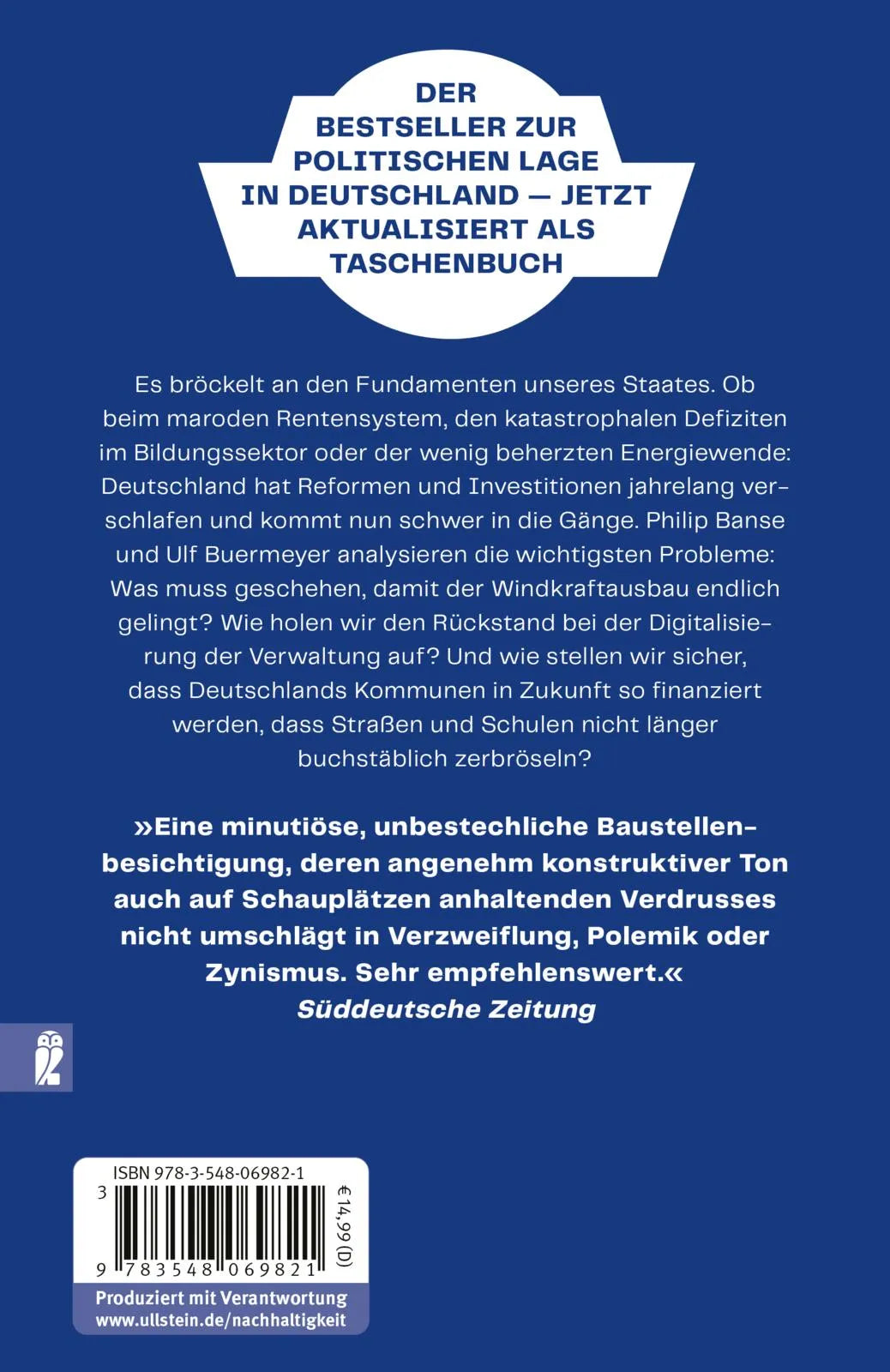 Rückseite: Baustellen der Nation (Taschenbuch)