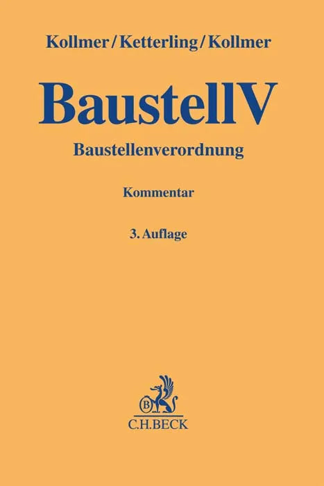 Buchcover von 'Baustellenverordnung' - Gebundene Ausgabe von Norbert Kollmer
