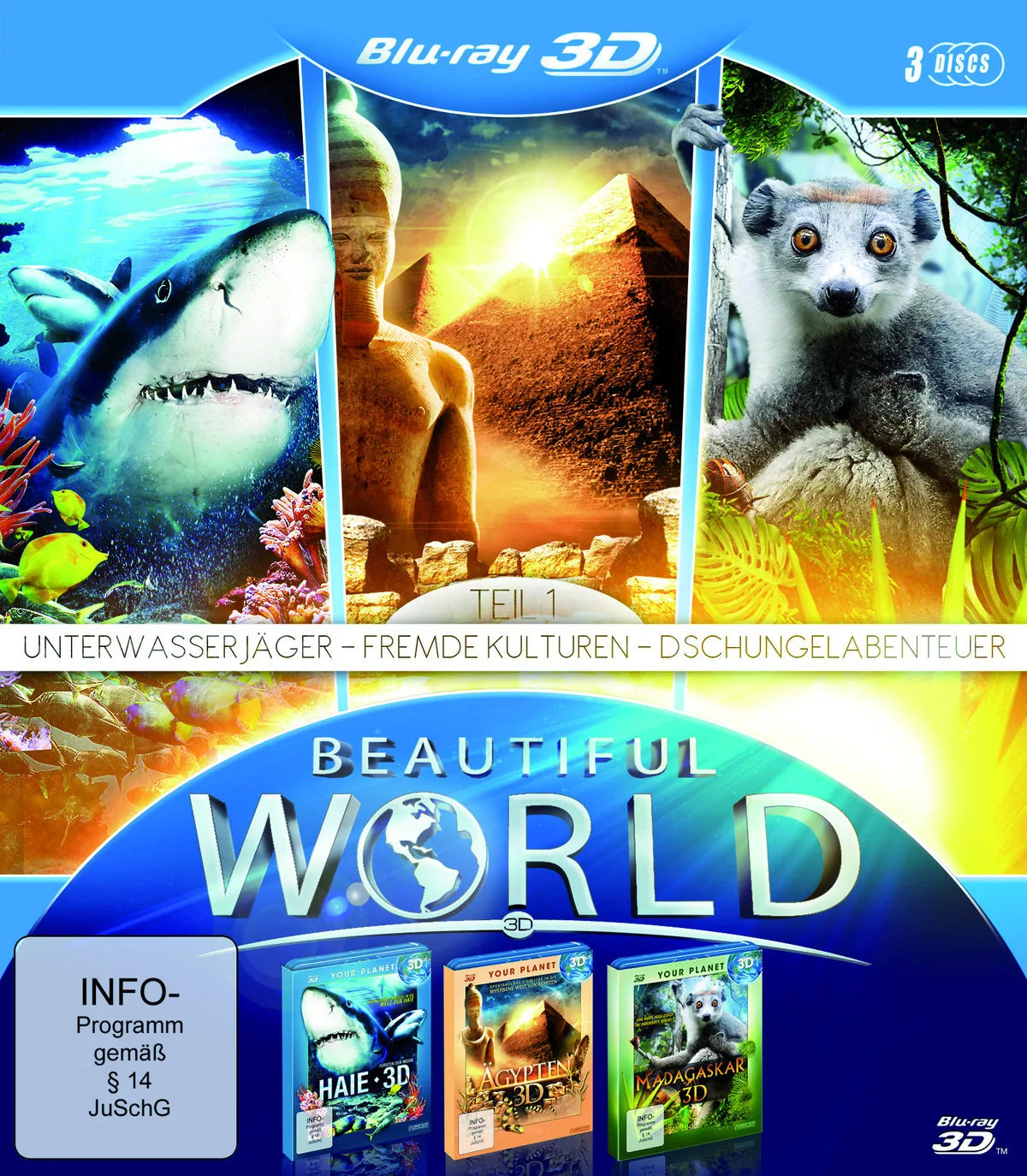 Beautiful World in 3D - Vol. 1  [3 BR3Ds] - Blu-ray 3D