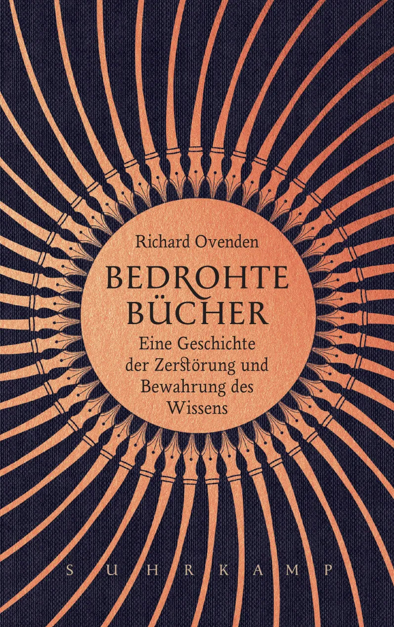 Buchcover von 'Bedrohte Bücher' - Gebundene Ausgabe von Richard Ovenden