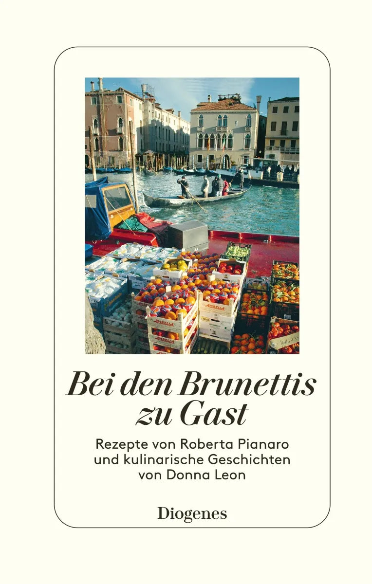 Buchcover von 'Bei den Brunettis zu Gast' - Gebundene Ausgabe von Donna Leon