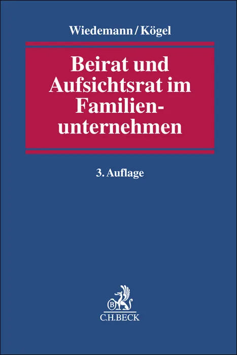 Buchcover von 'Beirat und Aufsichtsrat im Familienunternehmen' - Taschenbuch von Andreas Wiedemann