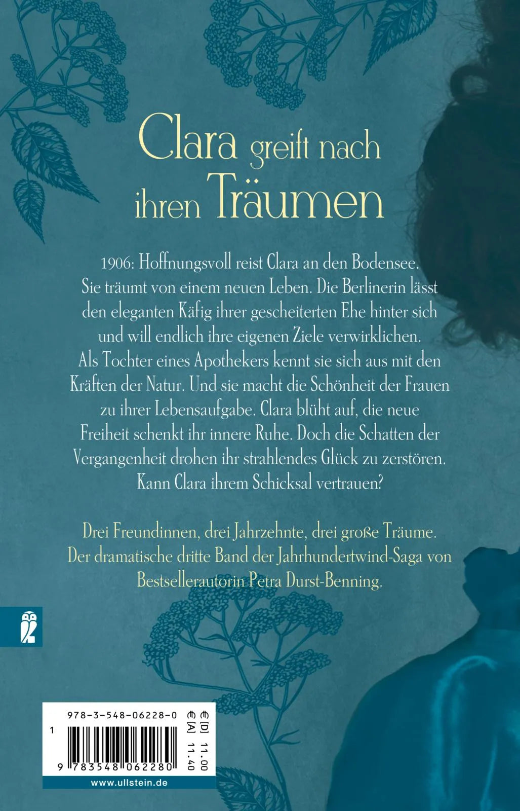 Buchrückseite von 'Bella Clara' mit Klappentext - Taschenbuch