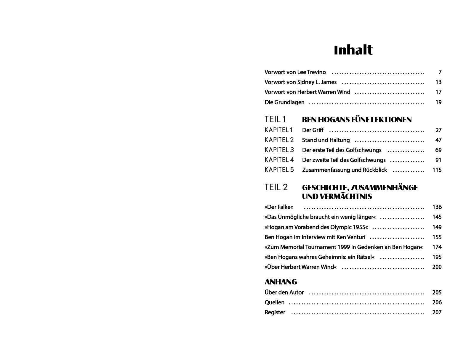 Innenansicht von 'Ben Hogan's 5 Lessons – Das Standardwerk für Golfer' - Taschenbuch