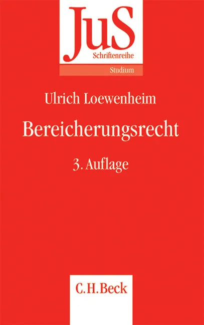 Buchcover von 'Bereicherungsrecht' - Taschenbuch von Ulrich Loewenheim
