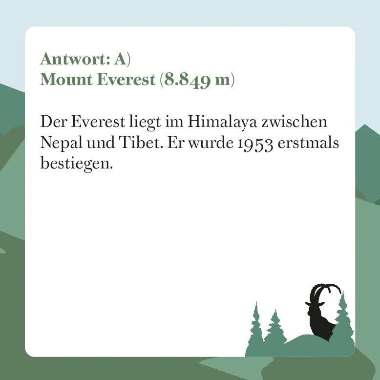 Berge-Quiz – Ansicht