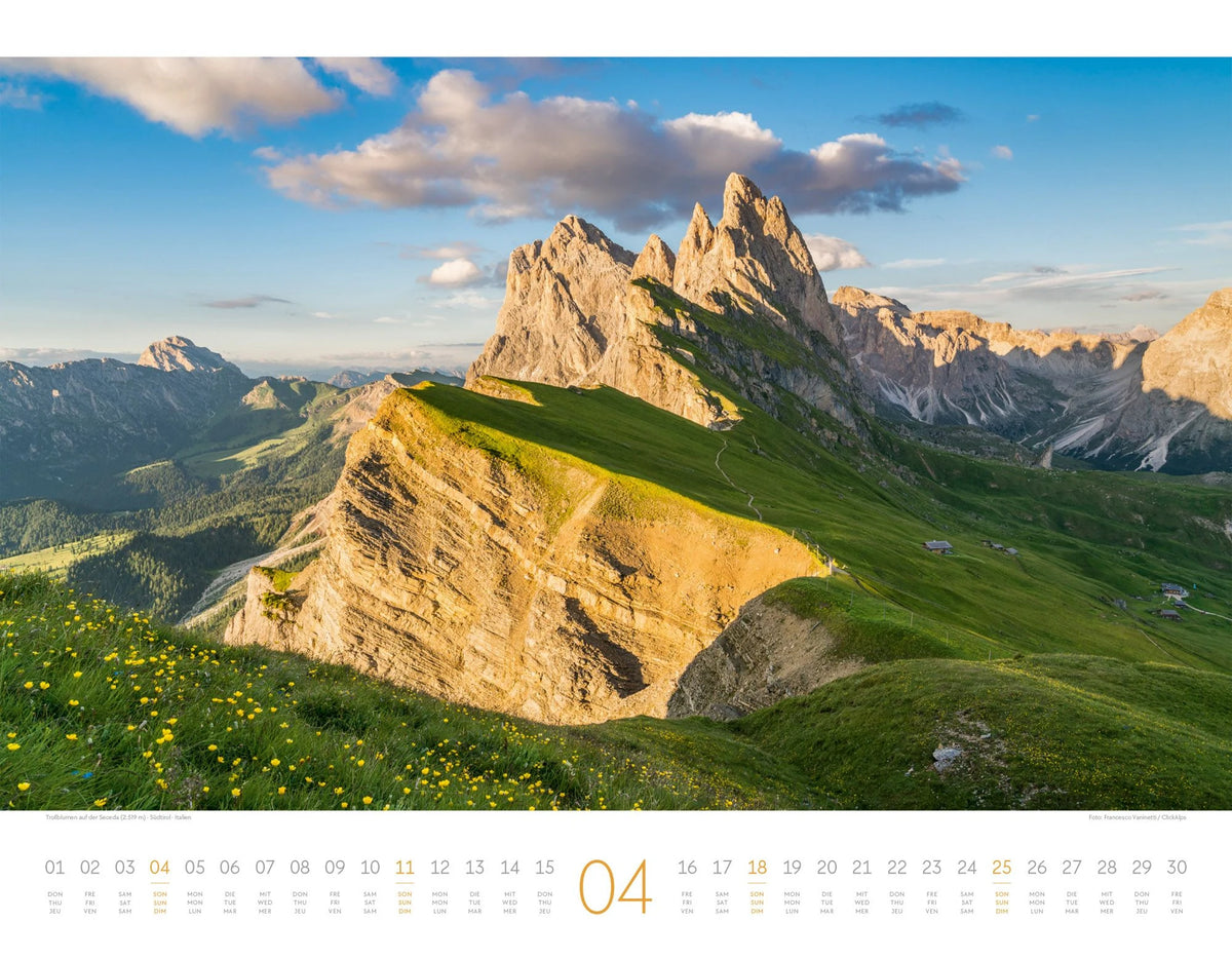 Bergwelt Dolomiten Kalender 2027 – Ansicht