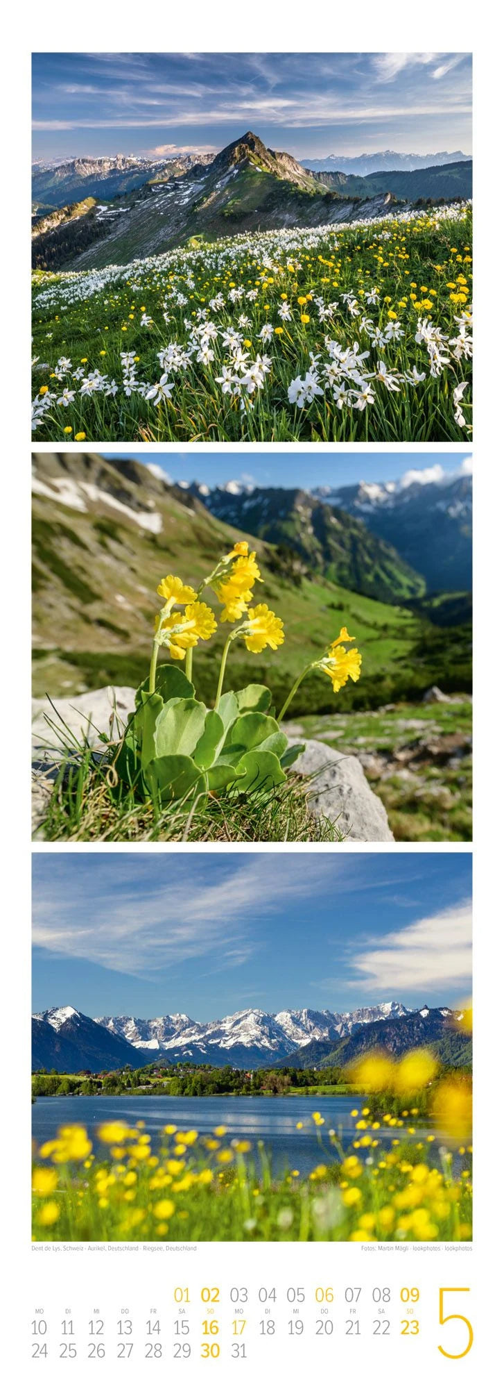 Bergzeit Triplet-Kalender 2027 – Ansicht