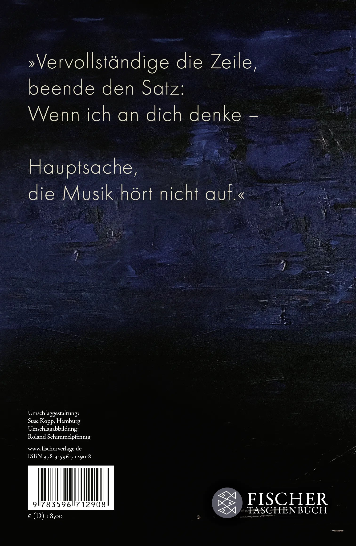 Buchrückseite von 'Bericht von der Mondlandung' mit Klappentext - Gebundene Ausgabe
