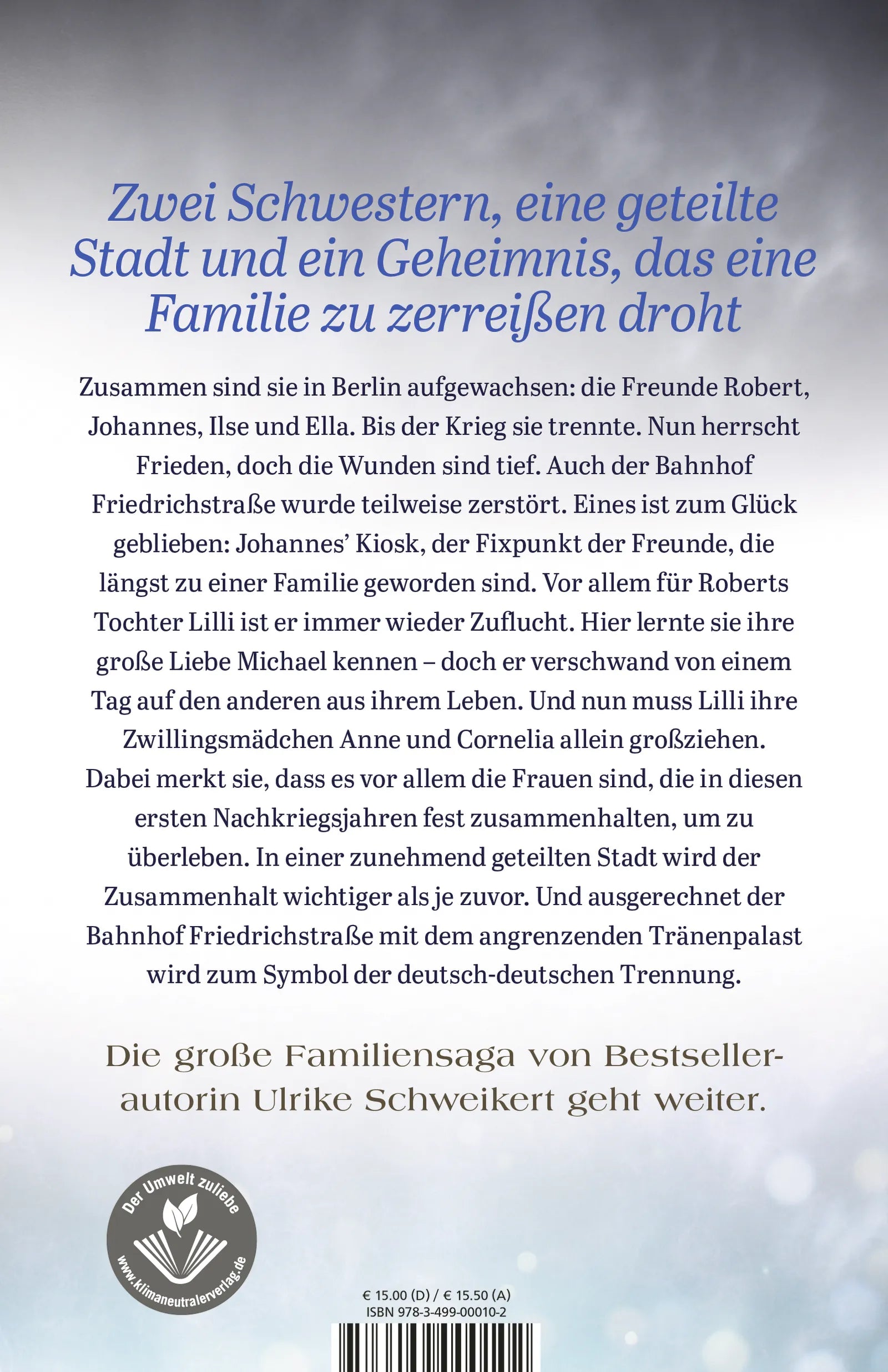Buchrückseite von 'Berlin Friedrichstraße: Tränenpalast' mit Klappentext - Paperback
