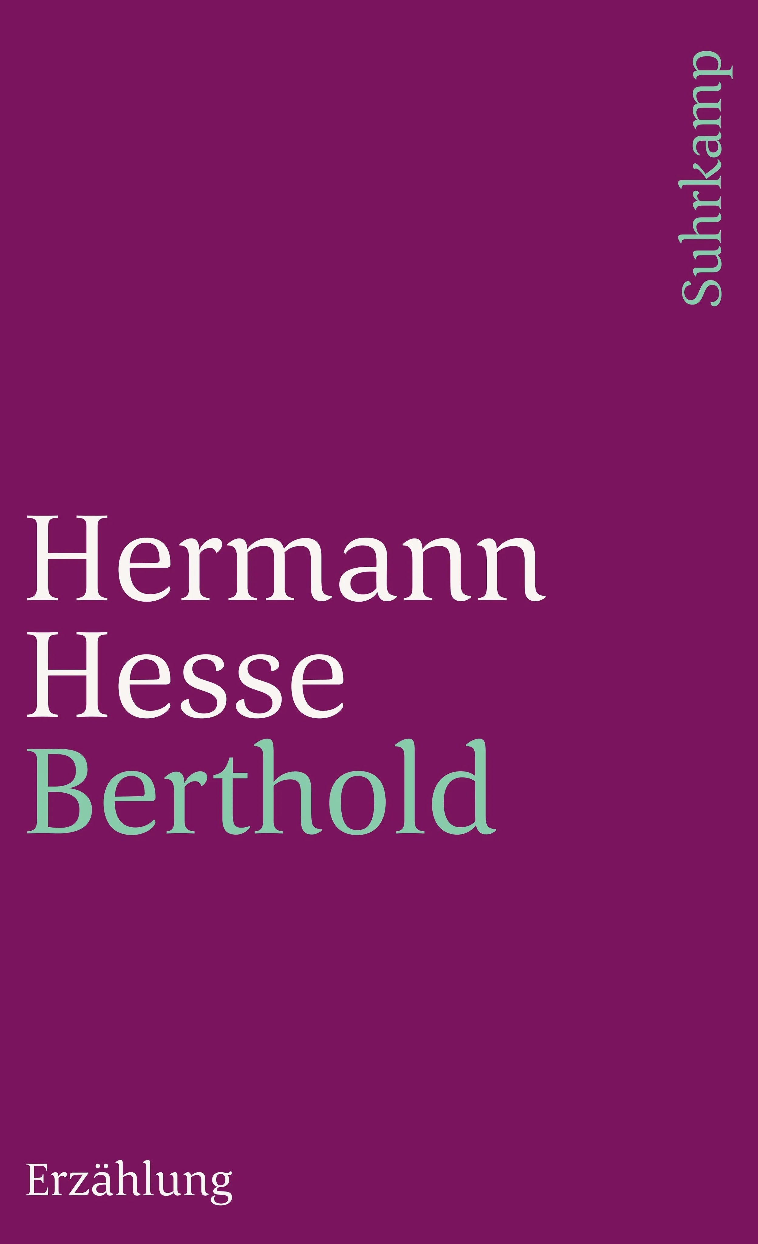 Buchcover von 'Berthold' - Taschenbuch von Hermann Hesse