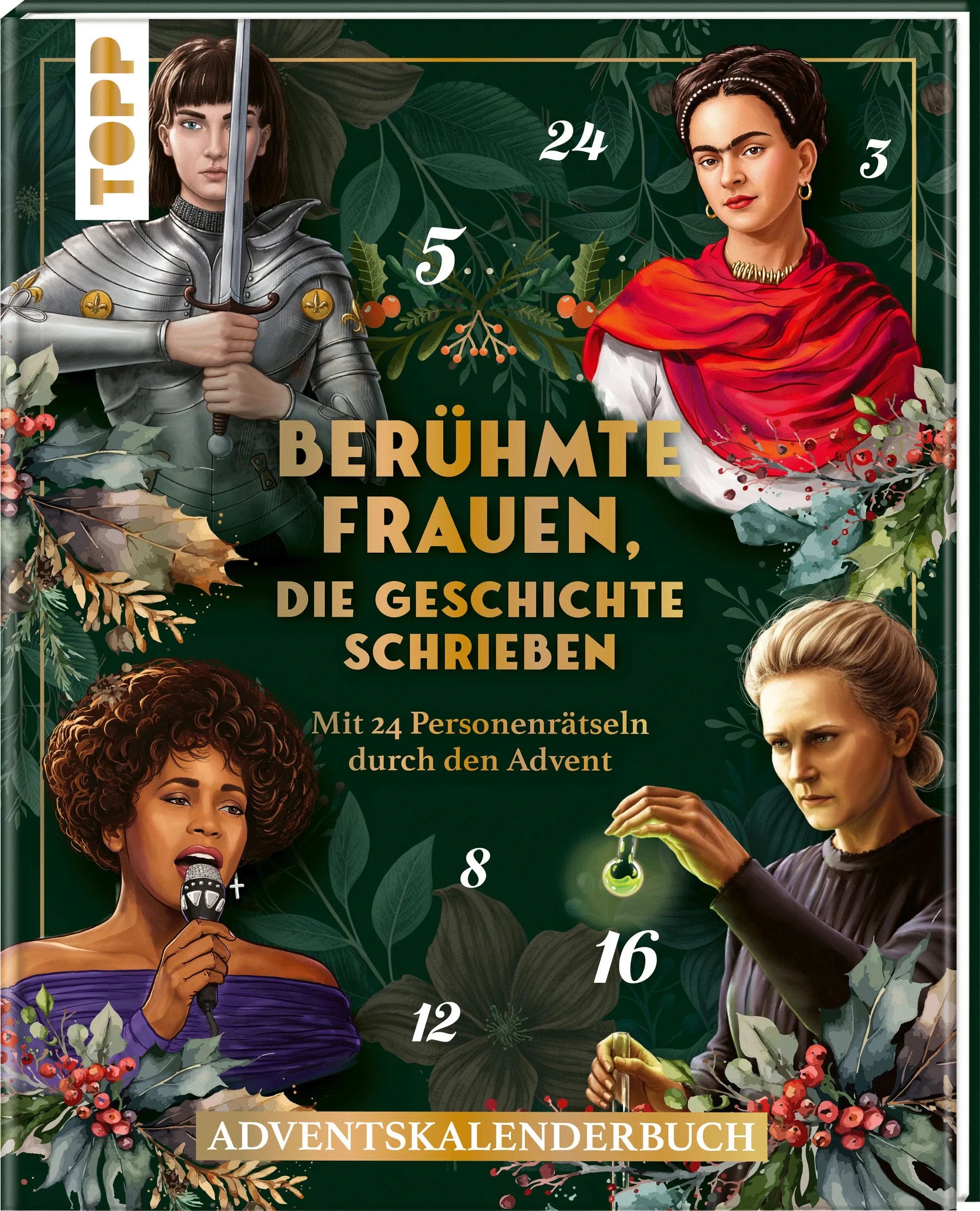 Cover: Berühmte Frauen, die Geschichte schrieben. Adventskalenderbuch (Taschenbuch) von Stefan Heine