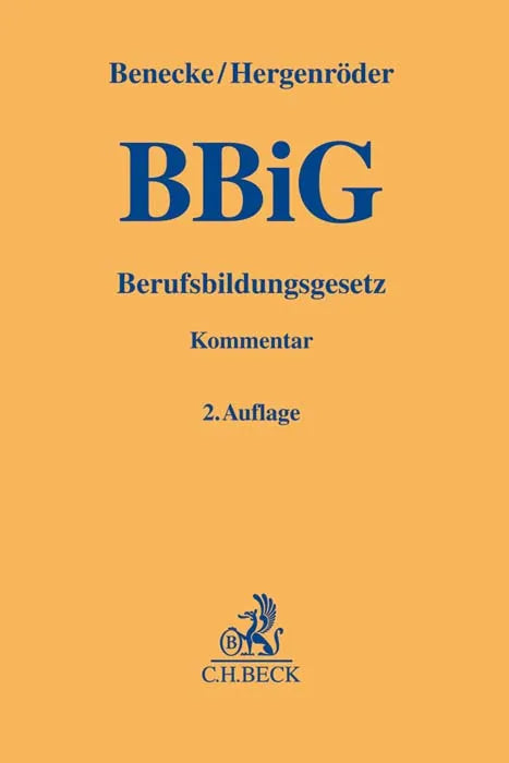 Buchcover von 'Berufsbildungsgesetz. BBiG' - Gebundene Ausgabe von Martina Benecke
