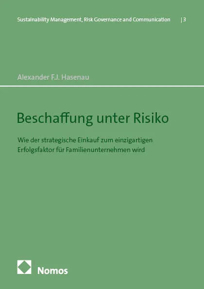 Cover: Beschaffung unter Risiko (E-Book) von Alexander F. J. Hasenau
