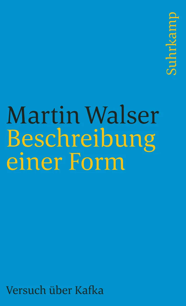 Buchcover von 'Beschreibung einer Form' - Taschenbuch von Martin Walser