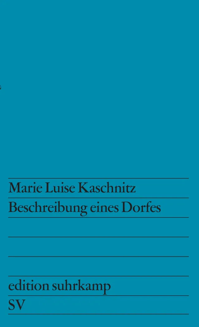Buchcover von 'Beschreibung eines Dorfes' - Taschenbuch von Marie Luise Kaschnitz