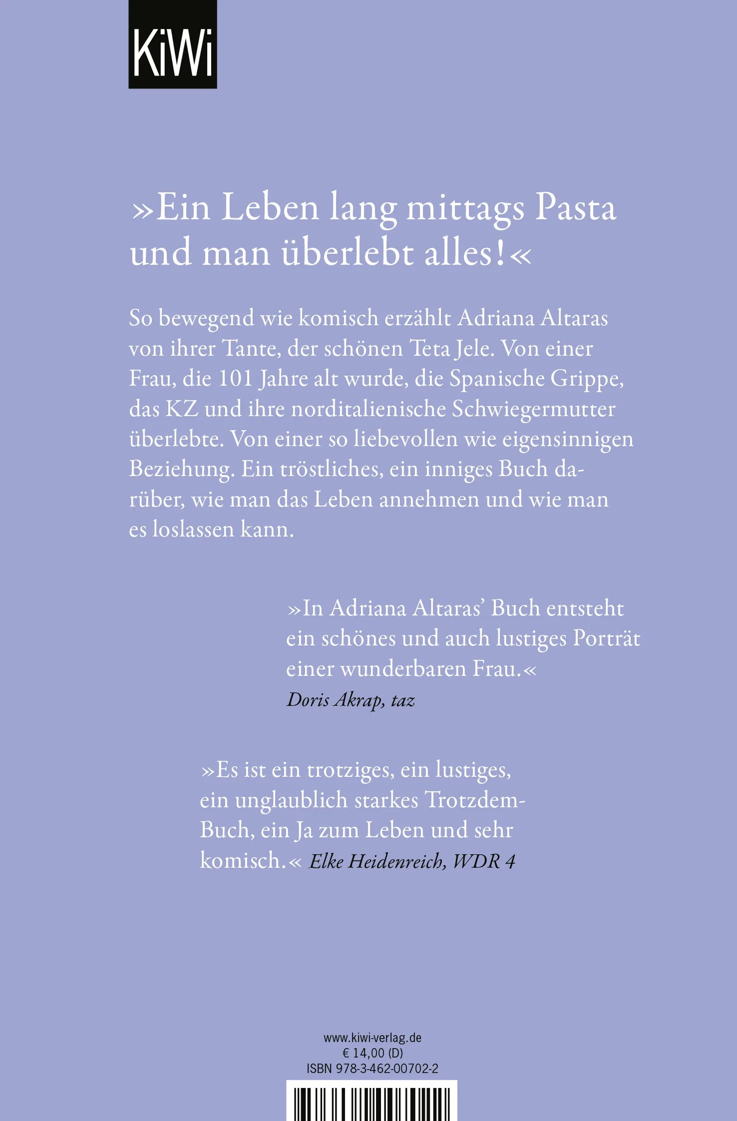 Buchrückseite von 'Besser allein als in schlechter Gesellschaft' mit Klappentext - Taschenbuch