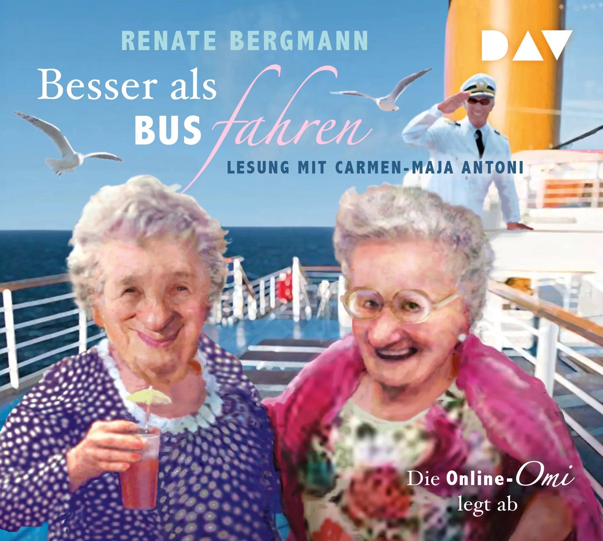 Buchcover von 'Besser als Bus fahren. Die Online-Omi legt ab' - Hörbuch (CD) von Renate Bergmann