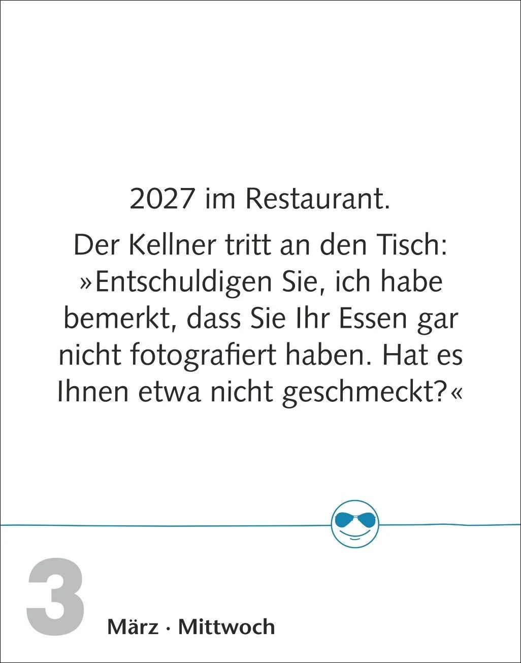 Beste Witze Tagesabreißkalender 2027 – Ansicht