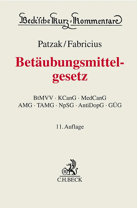 Buchcover von 'Betäubungsmittelgesetz. BtMG' - Gebundene Ausgabe von Harald Hans Körner