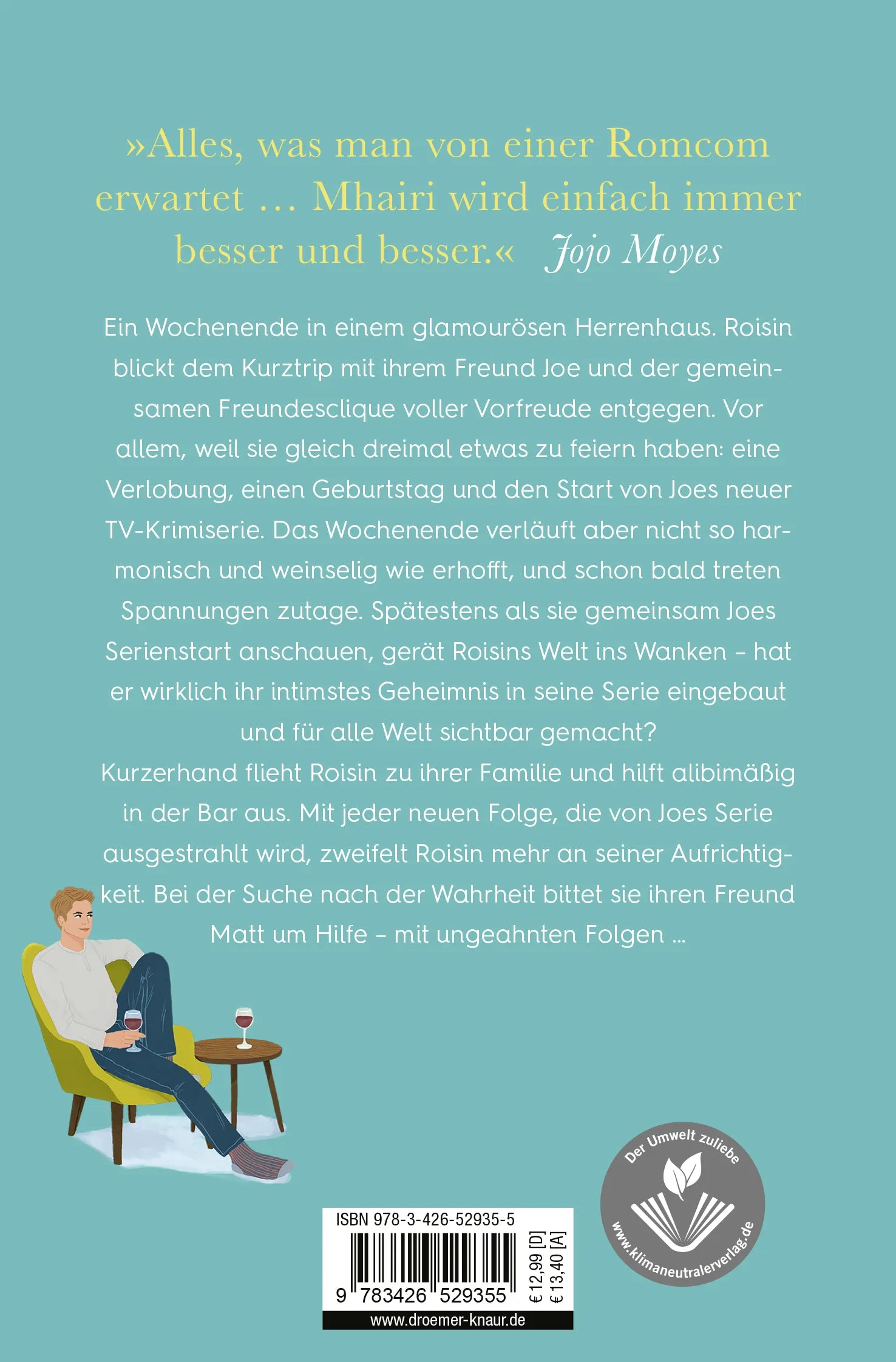 Buchrückseite von 'Between Us - Die große Liebe kennt viele Geheimnisse' mit Klappentext - Taschenbuch