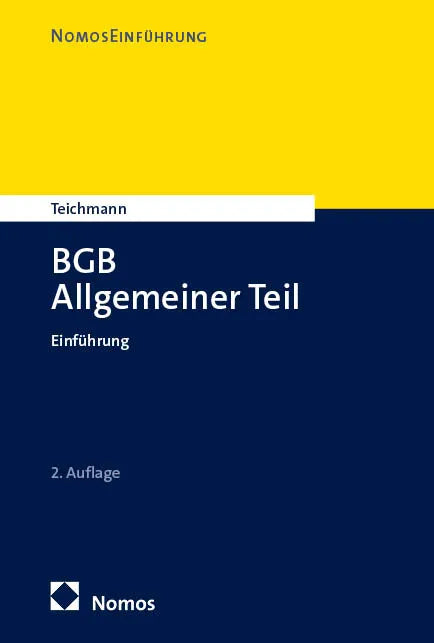 Cover: BGB Allgemeiner Teil (E-Book) von Artur Teichmann