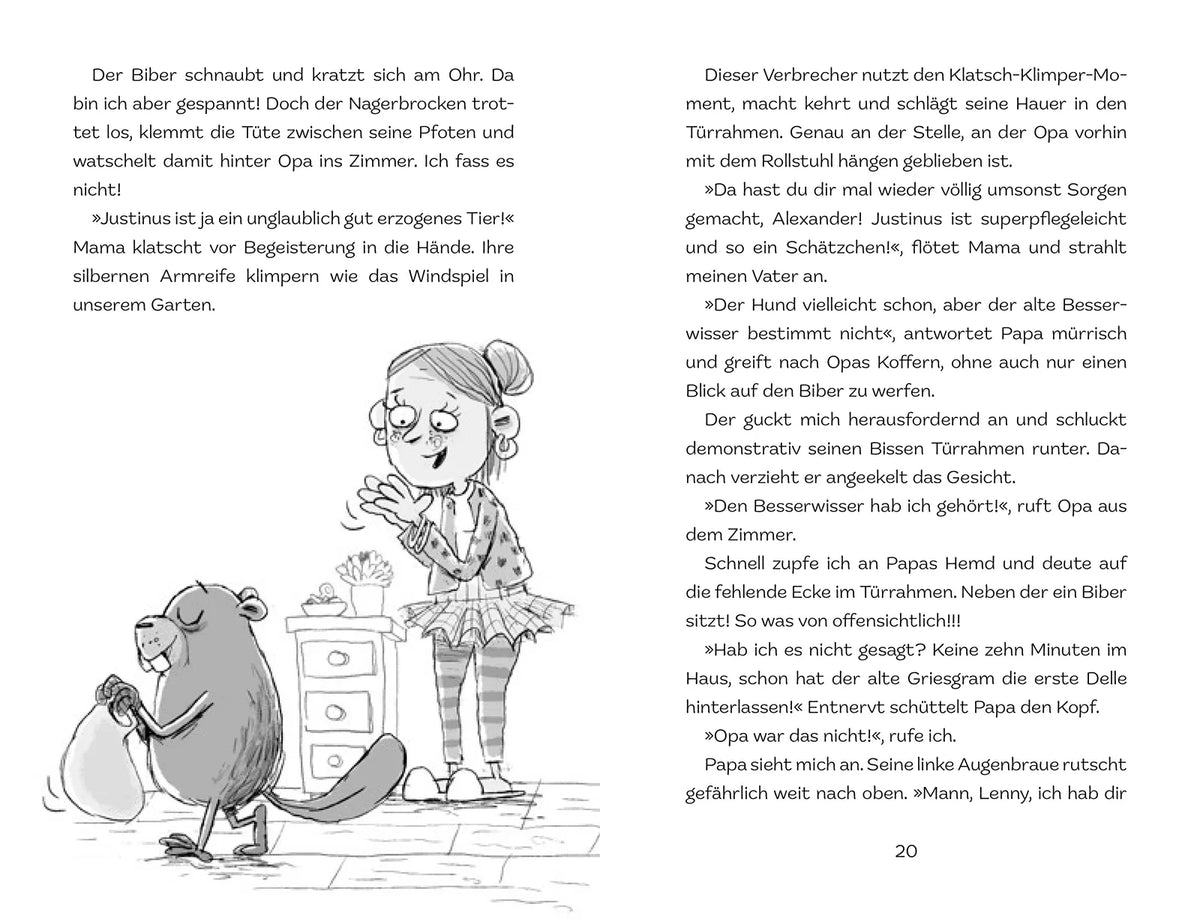 Detailansicht: Biber Justin. Auf der dunklen Seite des Pools (Hardcover)