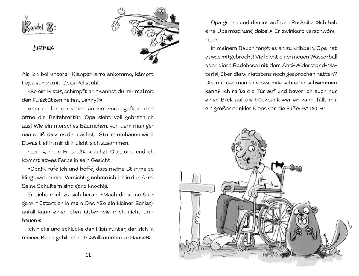 Detailansicht: Biber Justin. Auf der dunklen Seite des Pools (Hardcover)