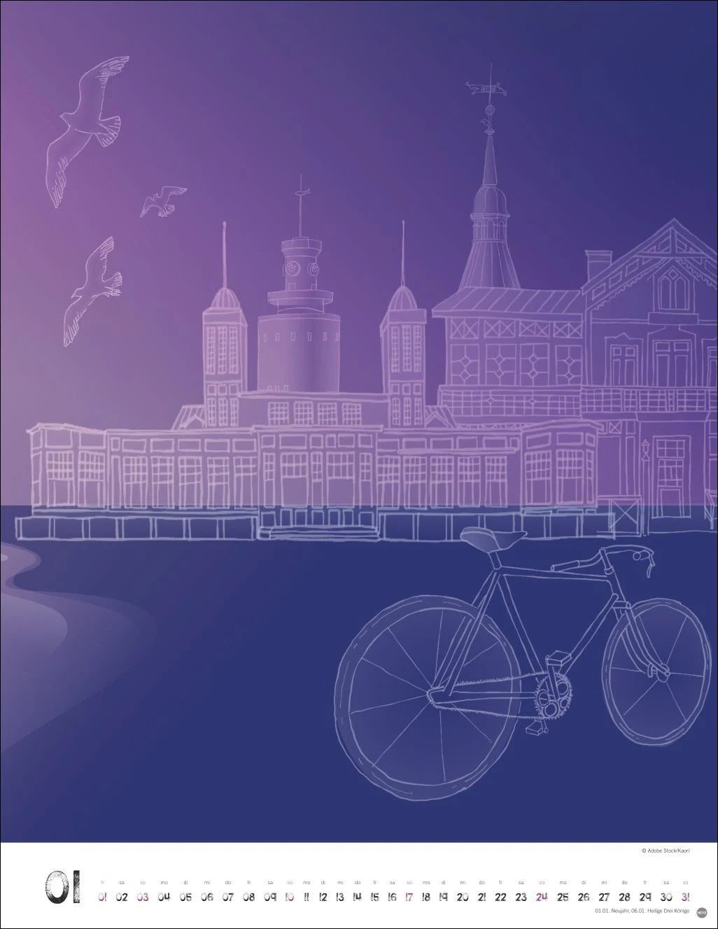 Bike Art Posterkalender 2027 – Ansicht