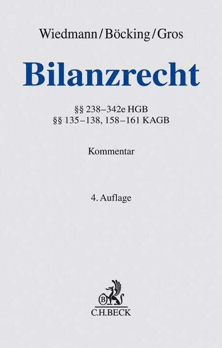 Buchcover von 'Bilanzrecht' - Gebundene Ausgabe von Harald Wiedmann