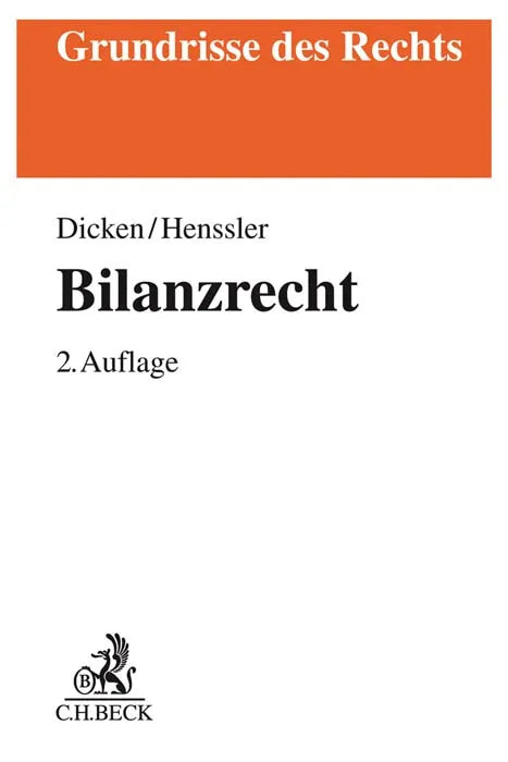 Buchcover von 'Bilanzrecht' - Taschenbuch von André Jacques Dicken