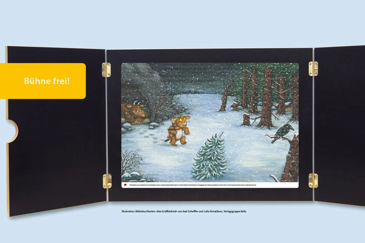 Bilderbuchkarten »Das Grüffelokind« von Axel Scheffler und Julia Donaldson – Ansicht