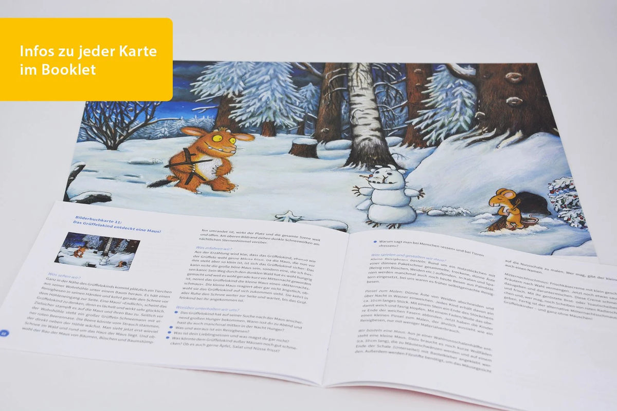 Bilderbuchkarten »Das Grüffelokind« von Axel Scheffler und Julia Donaldson – Ansicht
