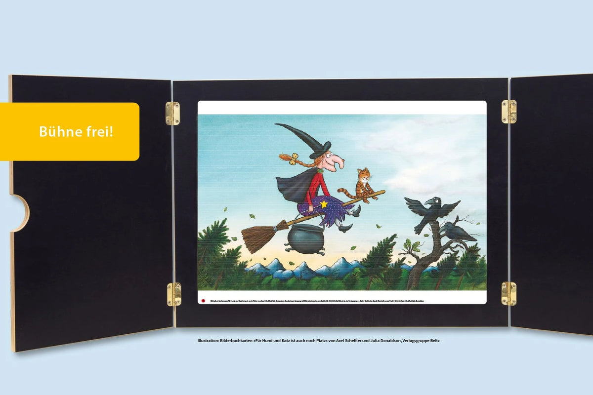 Bilderbuchkarten »Für Hund und Katz ist auch noch Platz« von Axel Scheffler und Julia Donaldson – Ansicht