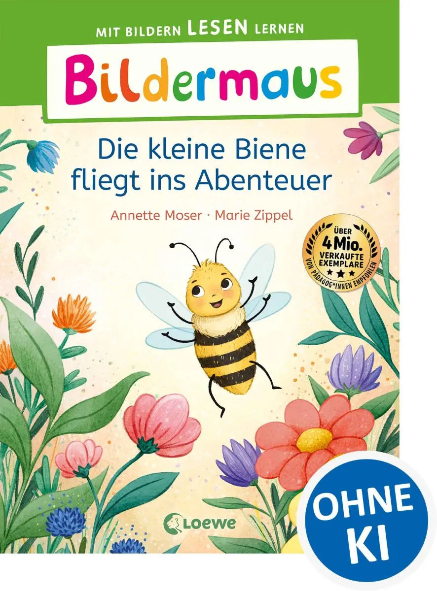 Cover: Bildermaus - Die kleine Biene fliegt ins Abenteuer (E-Book) von Annette Moser