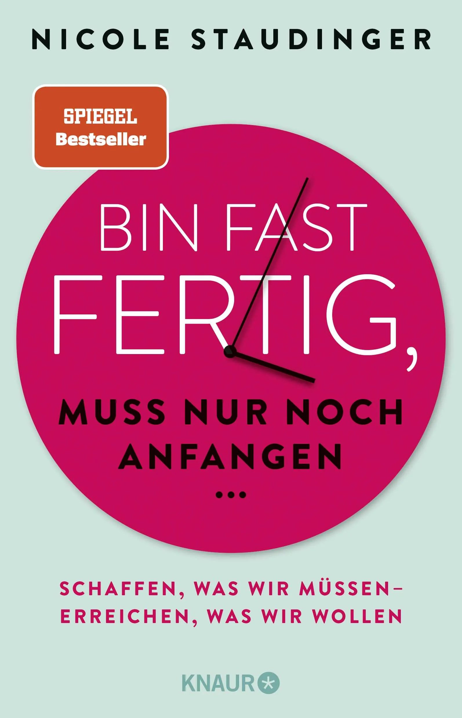 Buchcover von 'Bin fast fertig, muss nur noch anfangen' - Paperback von Nicole Staudinger