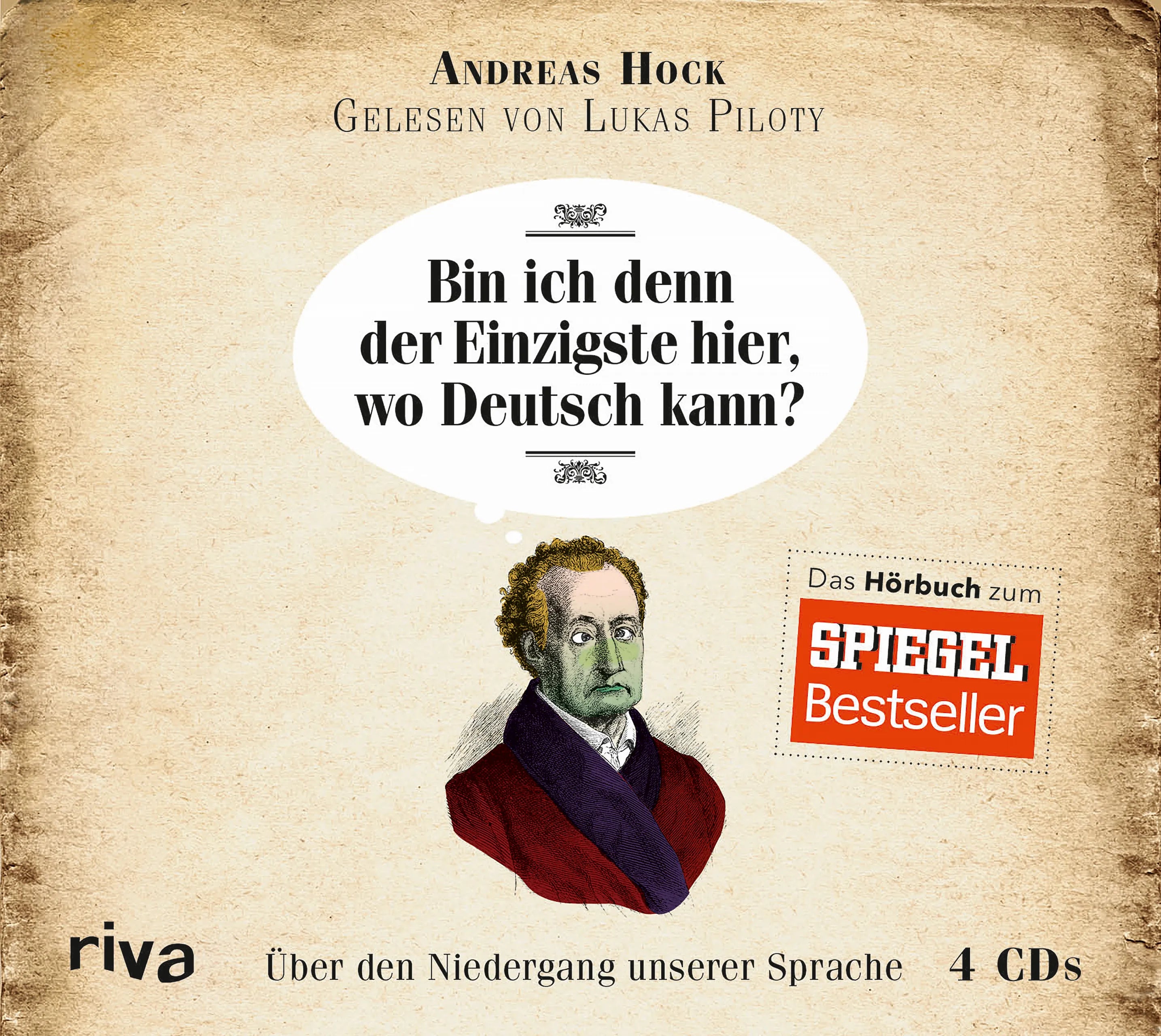 Buchcover von 'Bin ich denn der Einzigste hier, wo Deutsch kann?' - HÃ¶rbuch (CD) von Andreas Hock