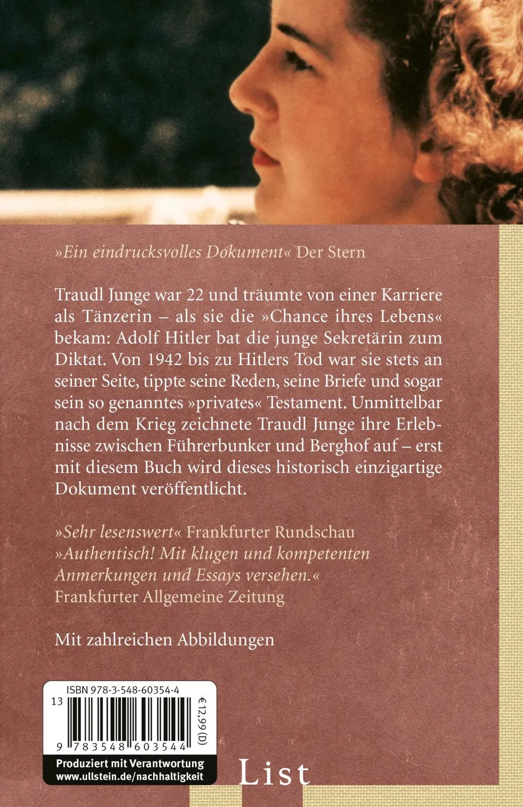 Buchrückseite von 'Bis zur letzten Stunde' mit Klappentext - Taschenbuch