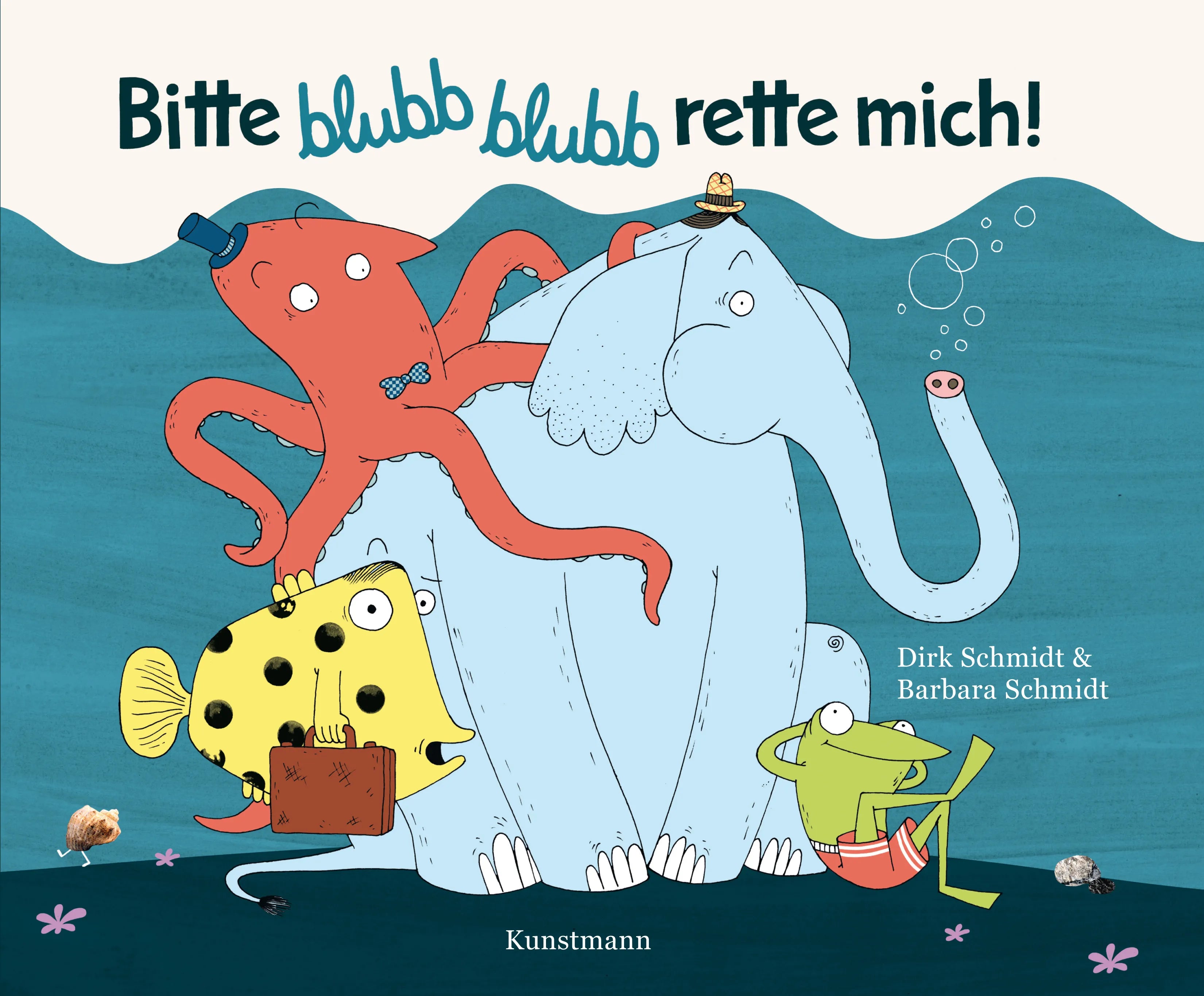 Buchcover von 'Bitte blubb blubb rette mich! – Miniformat' - Gebundene Ausgabe von Dirk Schmidt