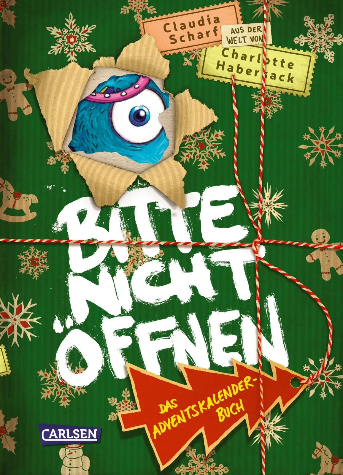 Buchcover von 'Bitte nicht öffnen: Das Adventskalenderbuch' - Gebundene Ausgabe von Claudia Scharf