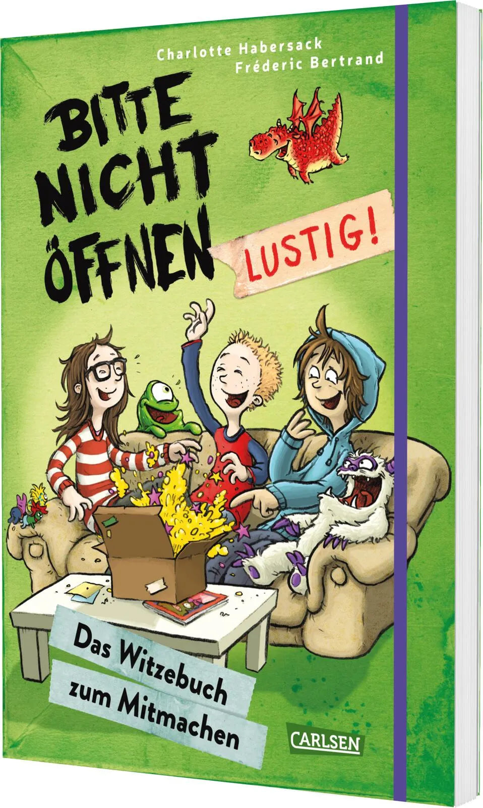 Buchcover von 'Bitte nicht öffnen: Lustig!' - Taschenbuch von Charlotte Habersack
