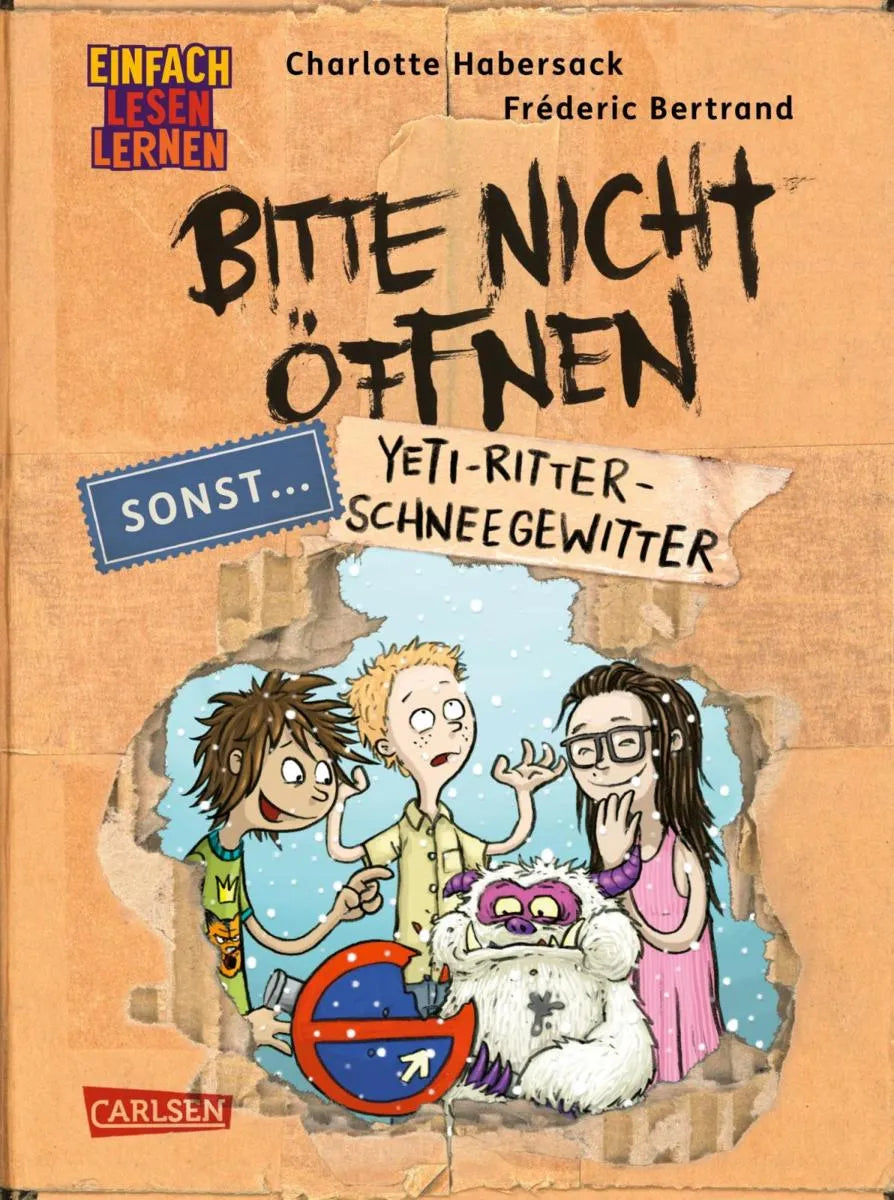 Cover: Bitte nicht öffnen, sonst ... 1: Yeti-Ritter-Schneegewitter (E-Book) von Charlotte Habersack