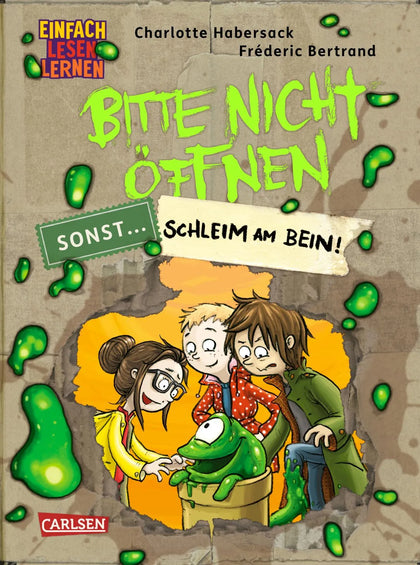 Buchcover von 'Bitte nicht öffnen, sonst ... 2: Schleim am Bein!' - Gebundene Ausgabe von Charlotte Habersack