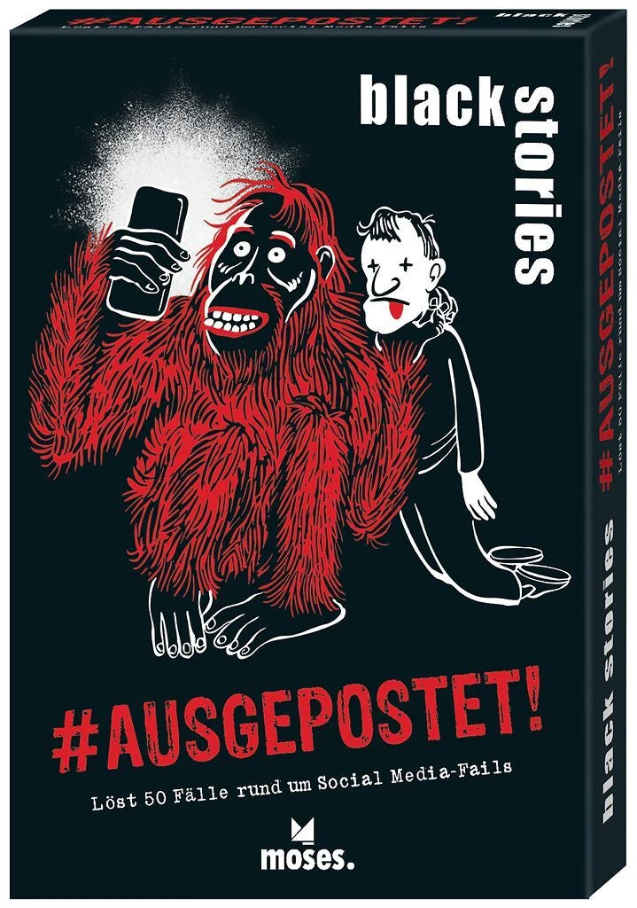 Krimispiel: black stories #Ausgepostet!