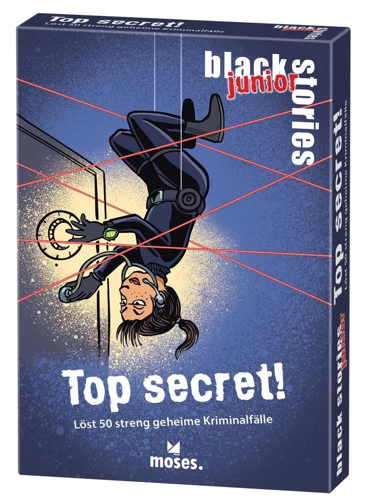 Krimispiel: black stories Junior Top Secret!